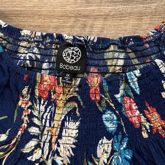 Bobeau tropical floral swing top - Picture 2 of 2